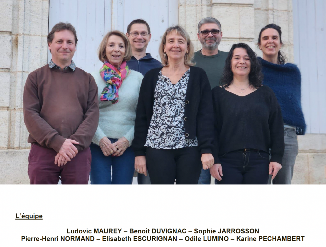 les membres du conseeil